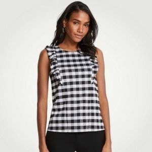 Ann Taylor Gingham Top